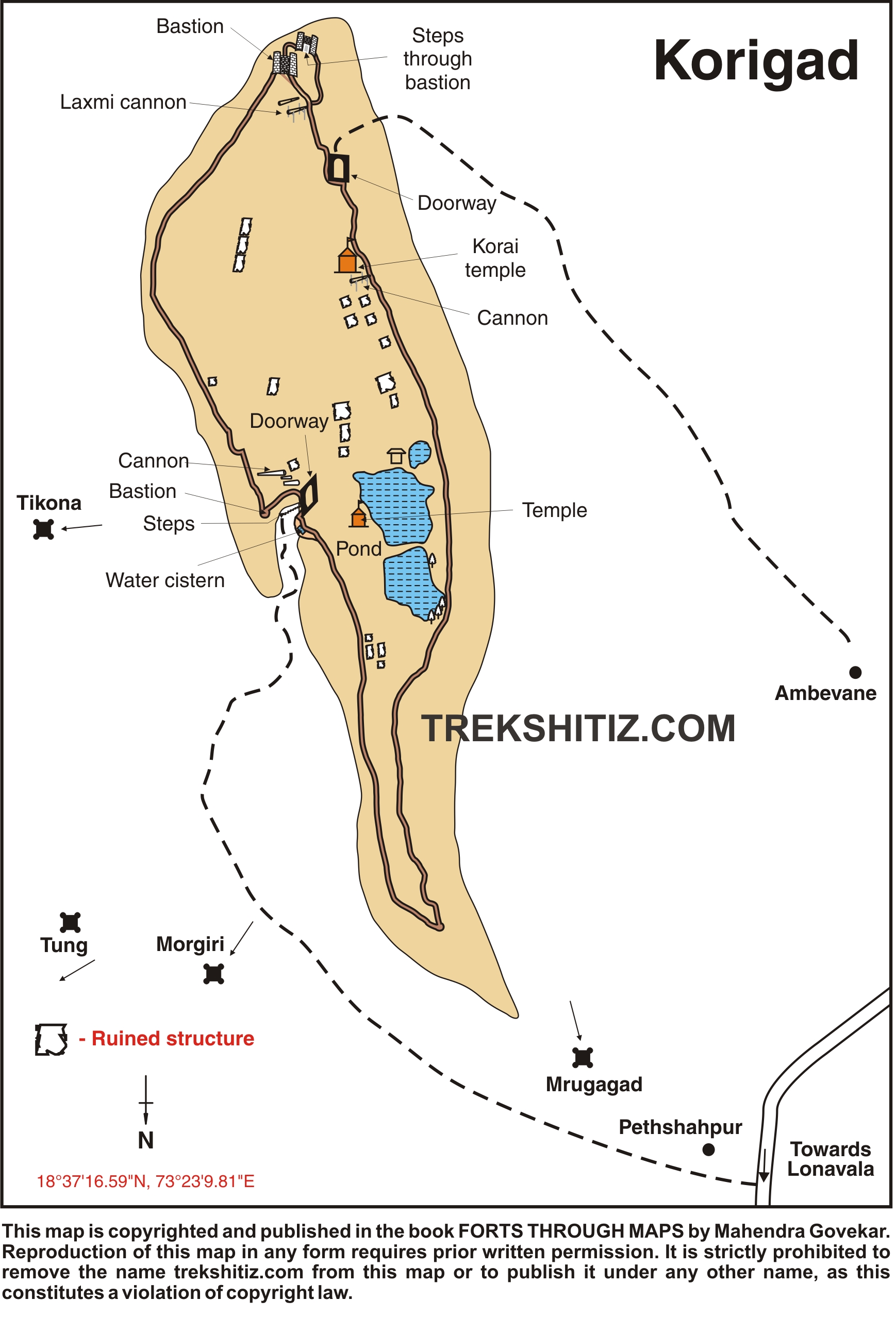 Korigad English Map